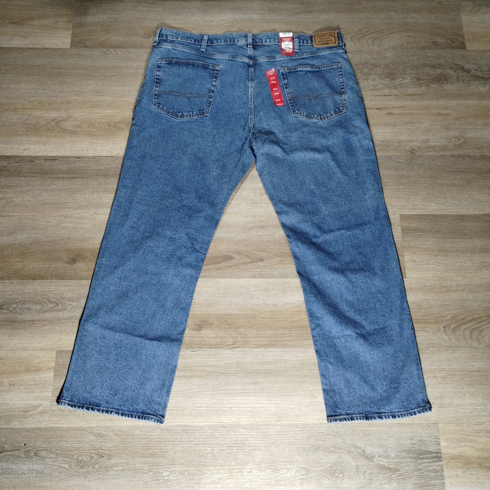 Levi's Signature Flex Gold Relaxed Fit 46 32 Blue Casual Denim Jeans - Picture 5 of 6